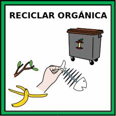 RECICLAR ORGÁNICA - Pictograma (color)