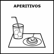 APERITIVOS - Pictograma (blanco y negro)