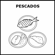 PESCADOS - Pictograma (blanco y negro)