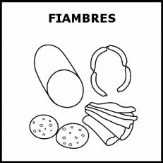 FIAMBRES - Pictograma (blanco y negro)