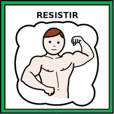 RESISTIR (HOMBRE) - Pictograma (color)