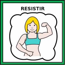 RESISTIR (MUJER) - Pictograma (color)