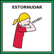 ESTORNUDAR (EN EL CODO) - Pictograma (color)