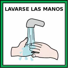 LAVARSE LAS MANOS - Pictograma (color)