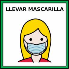 LLEVAR MASCARILLA - Pictograma (color)