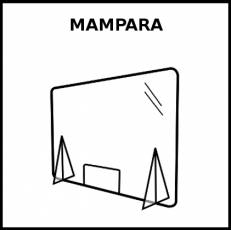 MAMPARA - Pictograma (blanco y negro)