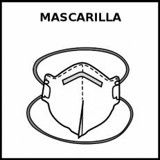 MASCARILLA (FFP2 SIN VÁLVULA) - Pictograma (blanco y negro)