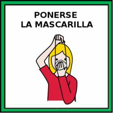 PONERSE LA MASCARILLA - Pictograma (color)