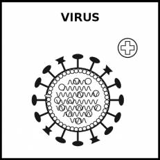 VIRUS - Pictograma (blanco y negro)
