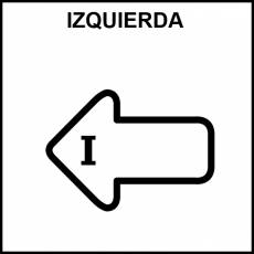 IZQUIERDA - Pictograma (blanco y negro)