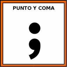 PUNTO Y COMA - Pictograma (color)