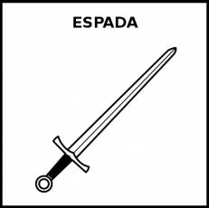 ESPADA - Pictograma (blanco y negro)