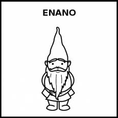 ENANO - Pictograma (blanco y negro)