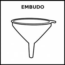 EMBUDO - Pictograma (blanco y negro)