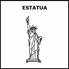 ESTATUA - Pictograma (blanco y negro)