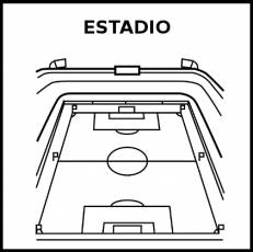 ESTADIO - Pictograma (blanco y negro)