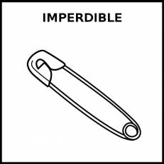 IMPERDIBLE - Pictograma (blanco y negro)