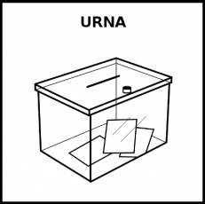 URNA - Pictograma (blanco y negro)