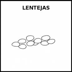 LENTEJAS (LEGUMBRES) - Pictograma (blanco y negro)