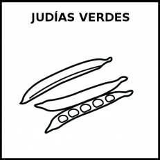 JUDÍAS VERDES - Pictograma (blanco y negro)