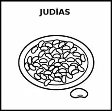 JUDÍAS (GUISO) - Pictograma (blanco y negro)