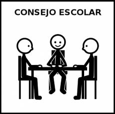 CONSEJO ESCOLAR - Pictograma (blanco y negro)