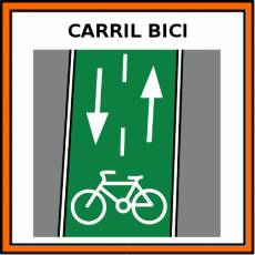 CARRIL BICI - Pictograma (color)
