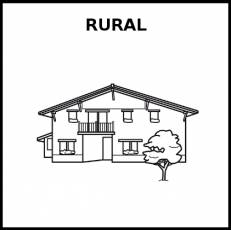 RURAL - Pictograma (blanco y negro)