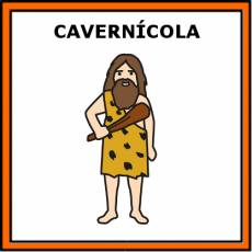CAVERNÍCOLA - Pictograma (color)