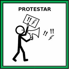 PROTESTAR - Pictograma (color)
