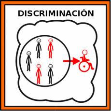DISCRIMINACIÓN - Pictograma (color)