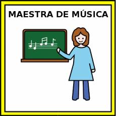 MAESTRA DE MÚSICA - Pictograma (color)