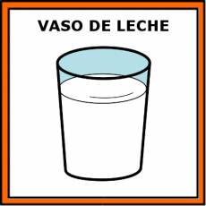 VASO DE LECHE - Pictograma (color)