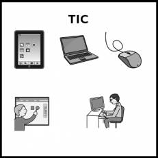 TIC - Pictograma (blanco y negro)