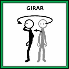 GIRAR (PERSONA) - Pictograma (color)
