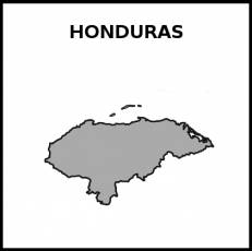 HONDURAS - Pictograma (blanco y negro)