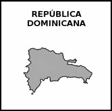 REPÚBLICA DOMINICANA - Pictograma (blanco y negro)
