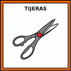 TIJERAS (DE COCINA) - Pictograma (color)