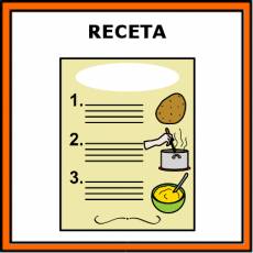 RECETA (DE COCINA) - Pictograma (color)