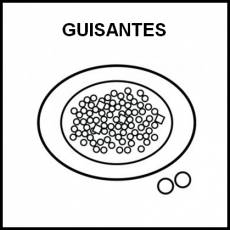 GUISANTES (GUISO) - Pictograma (blanco y negro)