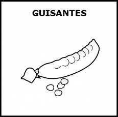 GUISANTES - Pictograma (blanco y negro)