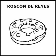 ROSCÓN DE REYES - Pictograma (blanco y negro)