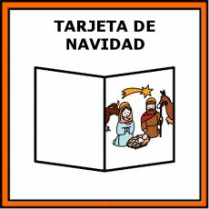 TARJETA DE NAVIDAD - Pictograma (color)