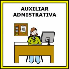 AUXILIAR ADMINISTRATIVA - Pictograma (color)