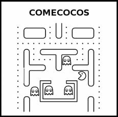 COMECOCOS - Pictograma (blanco y negro)