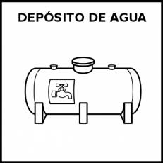 DEPÓSITO DE AGUA - Pictograma (blanco y negro)
