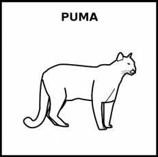 PUMA - Pictograma (blanco y negro)
