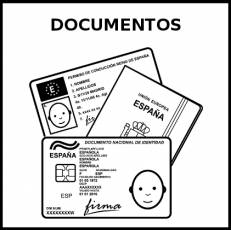 DOCUMENTOS - Pictograma (blanco y negro)