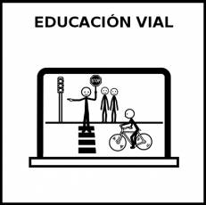 EDUCACIÓN VIAL - Pictograma (blanco y negro)