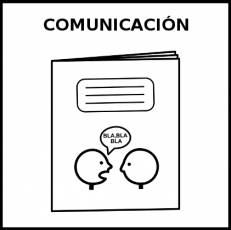 COMUNICACIÓN - Pictograma (blanco y negro)